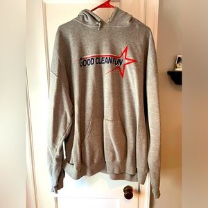 Heather Gray Good Clean Fun punk hardcore hoodie 2xl washington dc straight edge